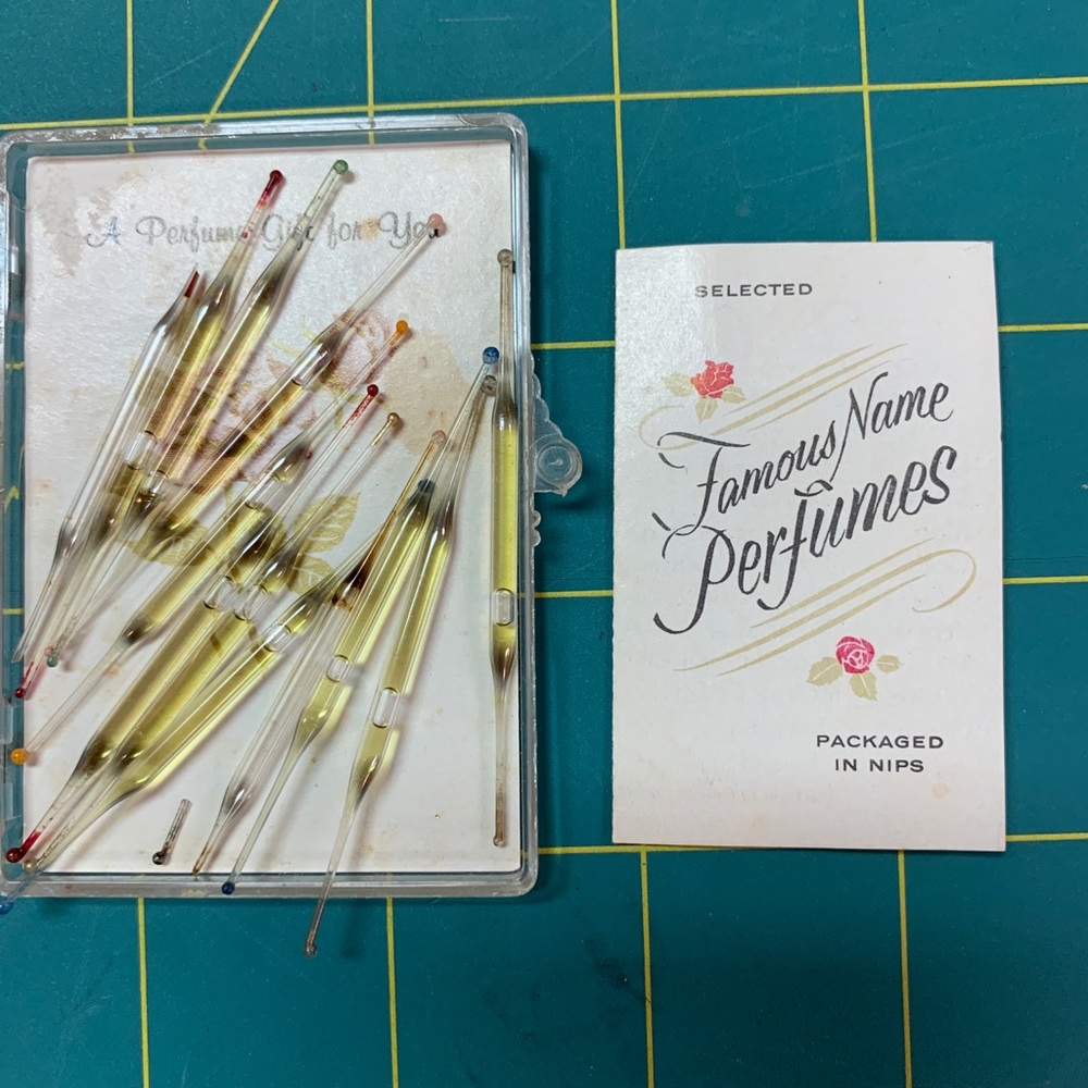 Vintage Perfume Nips Glass Vials